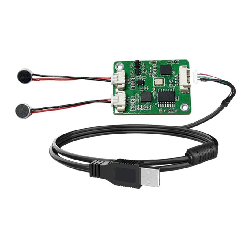Condenser Microphone Kit - Dual-Microphone Matrix Noise Reduction Array AI