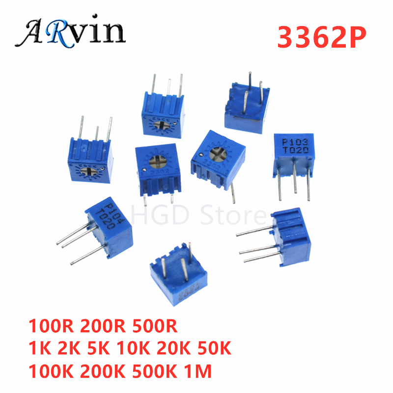 Potentiometer 10K - 10 Chiếc 3362P Series Kháng 101