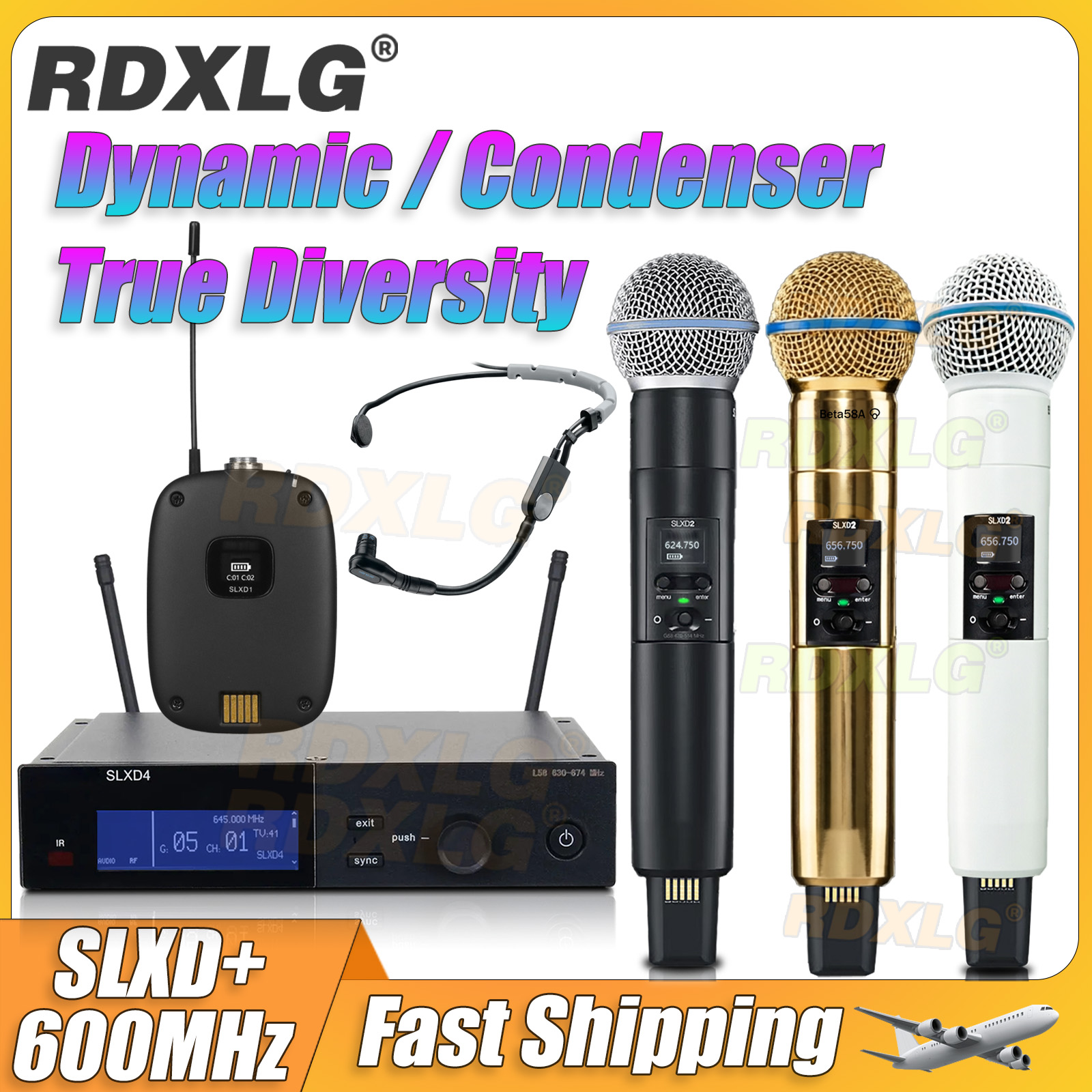 Condenser Microphone Kit - RDXLG SLXD+ Digital Wireless Microphone Professional