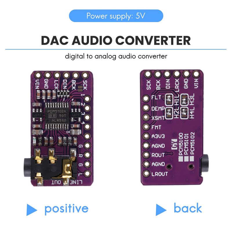 ●PCM5102 I2S IIS Digital Audio - đánh giá và giá Pcm5102