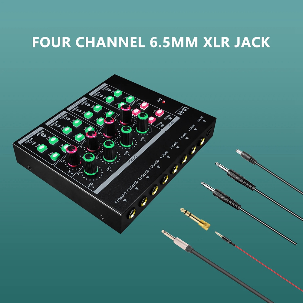 (MEOF] -LQ04 4-Channel Mixer 4 - đánh giá và giá Headphone Amplifier
