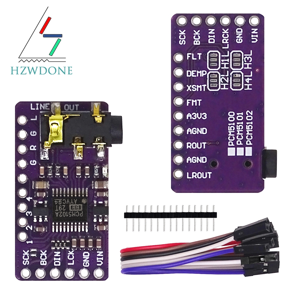 Interface I2S PCM5102A DAC Dec - đánh giá và giá Pcm5102