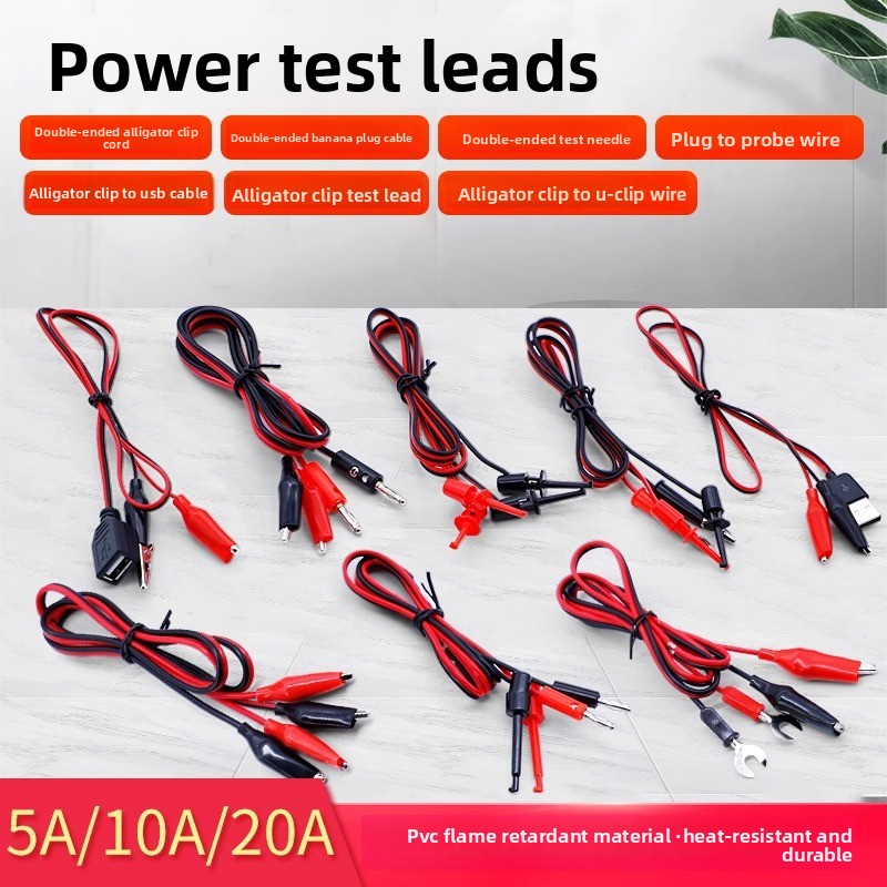 Crocodile clip test cable 4mm  - đánh giá và giá Banana Plug