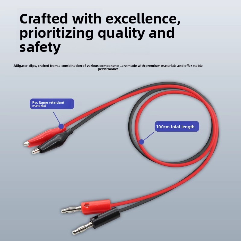 Crocodile clip test cable 4mm  - đánh giá và giá Banana Plug
