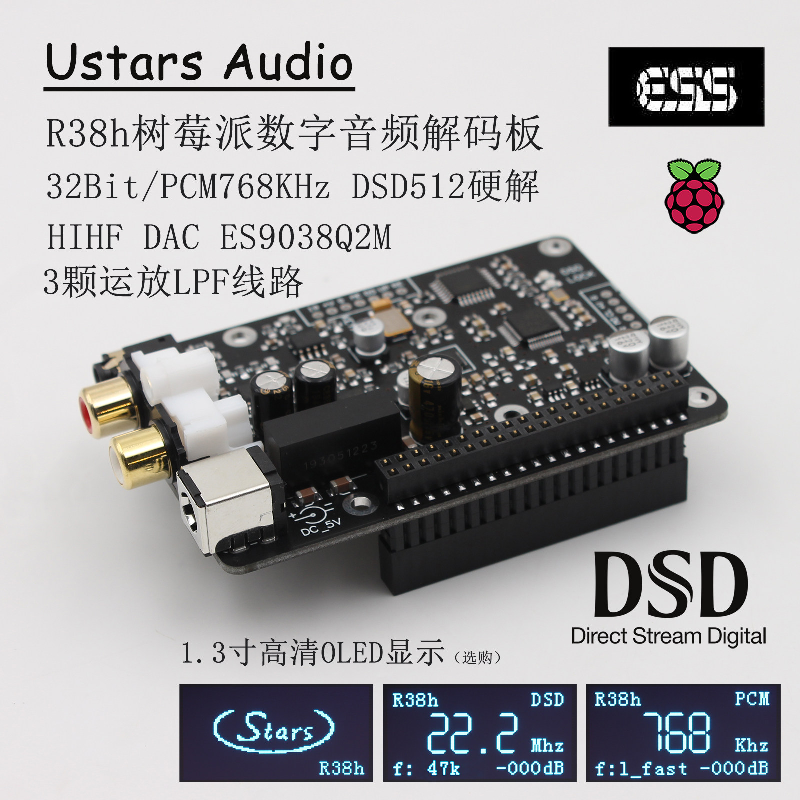 R38h Raspberry Pi, Expansion B - đánh giá và giá Dac Board