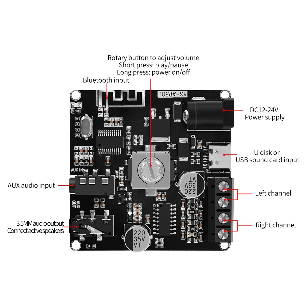 Power Amplifier Board Stereo D - đánh giá và giá Hifi Amplifier Board